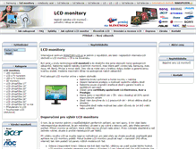 Tablet Screenshot of monitory-lcd.cz